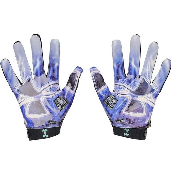 Under Armour 1376476 001 UA Blur Mens Size XL Football Skill Gloves w/ GlueGrip - Picture 2 of 6